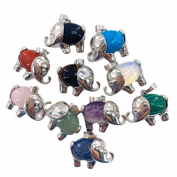 1 pcs Energy Healing Elephant Pendant‎ Good Luck Protection Meditation Positive - Picture 8 of 14